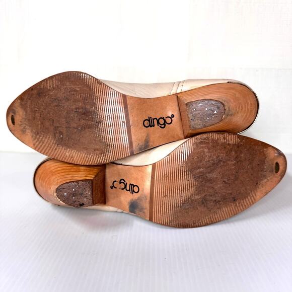 Vintage Dingo Cowboy Boot Size 6.5 Western Cowgirl Neutral Festival Boho Country - Picture 11 of 13